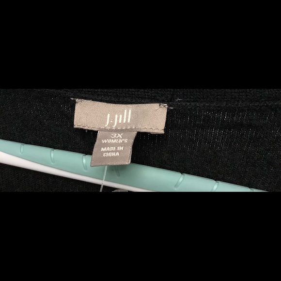 ⭐️NWT J.Jill 3X Black (Lightweight/Medium Weight) Sweater Dress Wide Ribbed Hem - Picture 3 of 9